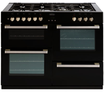 BELLING  DB4 110DF Dual Fuel Range Cooker - Black